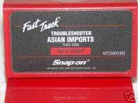 Snap On Scanner FastTrack Troubleshooter Cartridge  