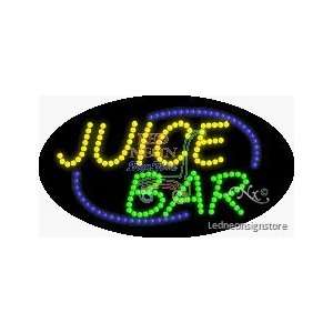 Juice Bar LED Sign 15 inch tall x 27 inch wide x 3.5 inch deep outdoor 