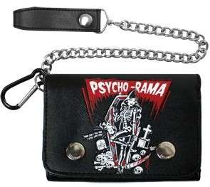 Chain Wallet Psycho Rama Rockabilly Punk Zombie Tattoo  