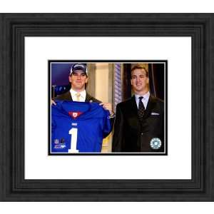 Framed Eli/Peyton Manning Colts/Giants Photograph  Kitchen 