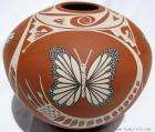 Ana Trillo Mata Ortiz Butterfly Mariposa Pottery Vase  
