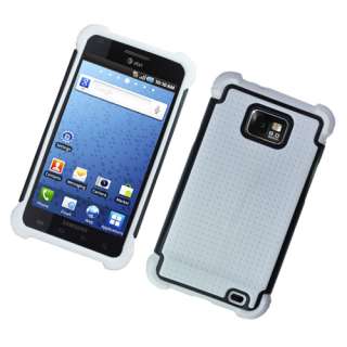   Galaxy S II AT&T/SGH i777/Attain Soft/Hard Dot TPU Case White/Black