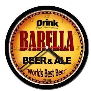  BARELLA beer and ale cerveza wall clock 