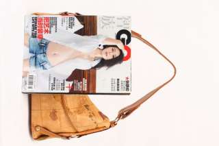Women Vintage Map PU Leather Shoulder Bag Handbag C170  