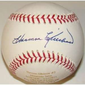 Harmon Killebrew Autographed Baseball   LTD 3 STAT   Autographed 