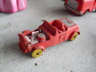 Vintage Auburn Rubber Co Red Race Car LOOK  