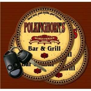  POLKINGHORNS Family Name Bar & Grill Coasters Kitchen 
