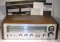   TECHNICS SA 200 AM/FM STEREO RECEIVER WORKS MANUAL WOOD CABINET SILVER