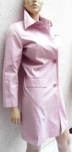 KENNETH COLE brand Baby Pink Dress Trench Coat Jacket M  