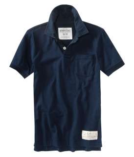 Aeropostale mens solid pocket polo shirt  