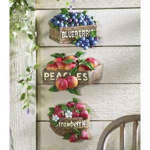   Fruit Labels Motif Wall Decor by Collections Etc