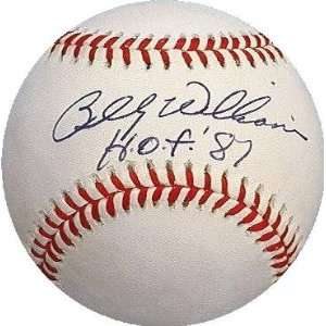    Billy Williams Autographed Baseball   HOF 87