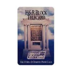   Collectible Phone Card 15m H&R Block Rapid Refund 