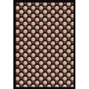  Joy Carpets 1522C 04 Bases Loaded Night Game 5 ft.4 in. x 