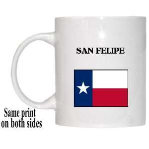  US State Flag   SAN FELIPE, Texas (TX) Mug Everything 