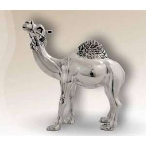 Silver Camel Sculpture 