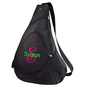   Monogrammed Backpack Shoulder Sling Pack Bag Travel Beach Pool  