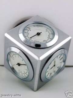 PIERRE CARDIN TABLE CLOCK, HYGROMETER, THERMOMETER  