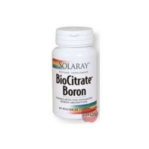  Solaray   BioCitrate Boron 500mcg   60ct Vcp Health 