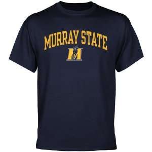  NCAA Murray State Racers Navy Blue School Arch T shirt 