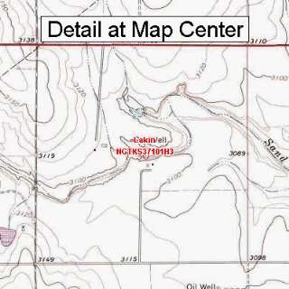  USGS Topographic Quadrangle Map   Lakin, Kansas (Folded 