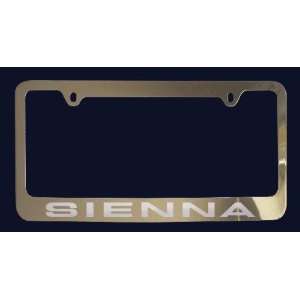 Toyota Sienna License Plate Frame V2 (Zinc Metal)