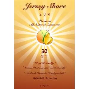 Jersey Shore Premium All Natural Sunscreen SPF 30