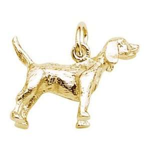  Beagle Dog Charm In 14kt Gold Gold and Diamond Source 