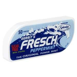 Gerrits Fresch Power Mints, Peppermint, 50 Piece Packs (Pack of 12 