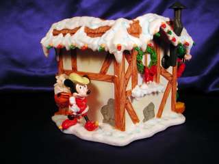   ~SANTAS TOY SHOP~BIG CHRISTMAS FIGURE~WITH MICKEY & FRIENDS~RESIN