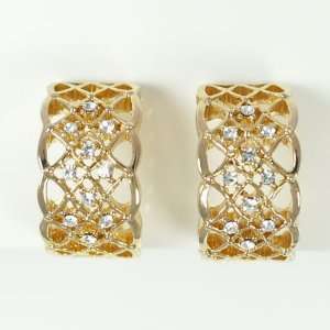  Beatie Gold Clip Earrings Jewelry