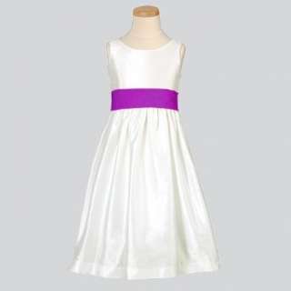   Flower Girl Occasion Dress Purple Sash 3M 12 Sweet Kids Clothing