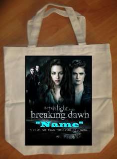 Twilight Breaking Dawn Personalized Tote Bag   NEW  