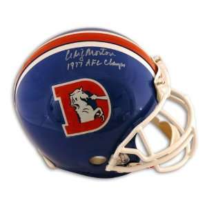  Craig Morton Denver Broncos Proline Helmet Inscribed 1977 