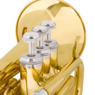 Cecilio PT 280 Gold Lacquered Bb Pocket Trumpet +Tuner  