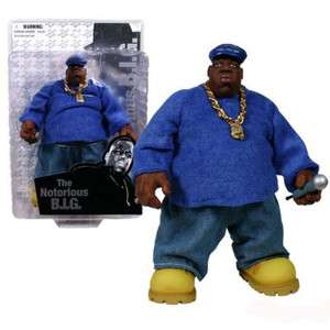 Notorious B.I.G. Action Figure MEZCO Blue Outfit  