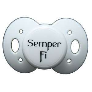   to Say Baby Pacifier Semper Fi White Made in the USA Toys & Games