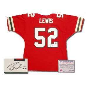  Ray Lewis Miami Hurricanes Autographed Authentic Style 