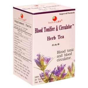  Health King Blood Tonifier & Circulator Herb Tea, Teabags 