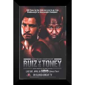 John Ruiz vs. James Toney 27x40 FRAMED Boxing Poster 