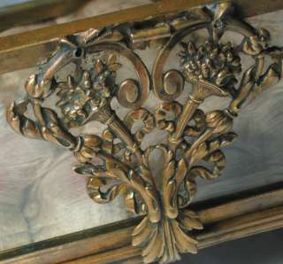 Stunning French antique crystal bronze enamel jewel box  