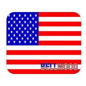  US Flag   Bellwood, Illinois (IL) Mouse Pad Everything 