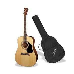  Dreadnought Acoustic Guitar with Case Musical Instruments