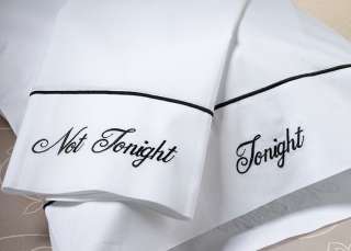 Tonight / Not Tonight Pillowcases   Fun Wedding Gift  