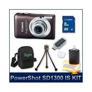  PowerShot SD1300 IS Digital ELPH Camera (Brown) 4217B001 