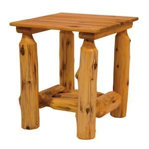  Fireside Lodge Outdoor End Table in Exterior Stain 22052 