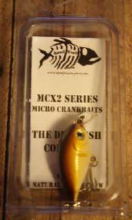 DEADFISH MCX2 Micro Crankbait Fishing Lure Brown Craw  
