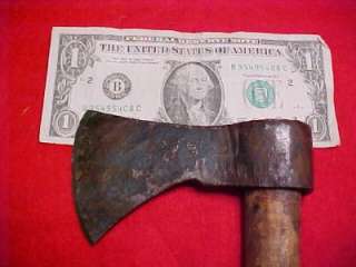 Old Hand Blacksmith Forged Axe Tomahawk Indian Fur Trade  