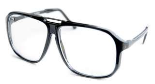 Big PERV Peeping Tom/Flasher Black CLEAR LENS Glasses  