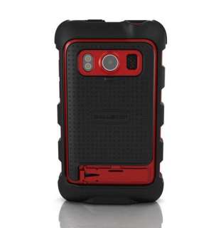 Ballistic Hard Core HC Case & Holster for HTC EVO 4G Black / Red 